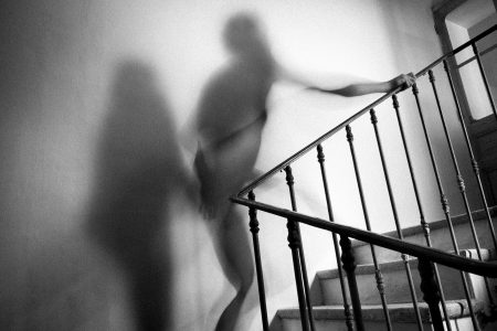 Escalier, Instant, MySelf, Noir et blanc