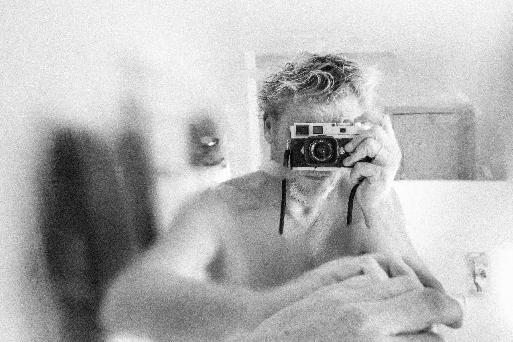 Autoportrait, Leica, Noir et blanc, Portrait