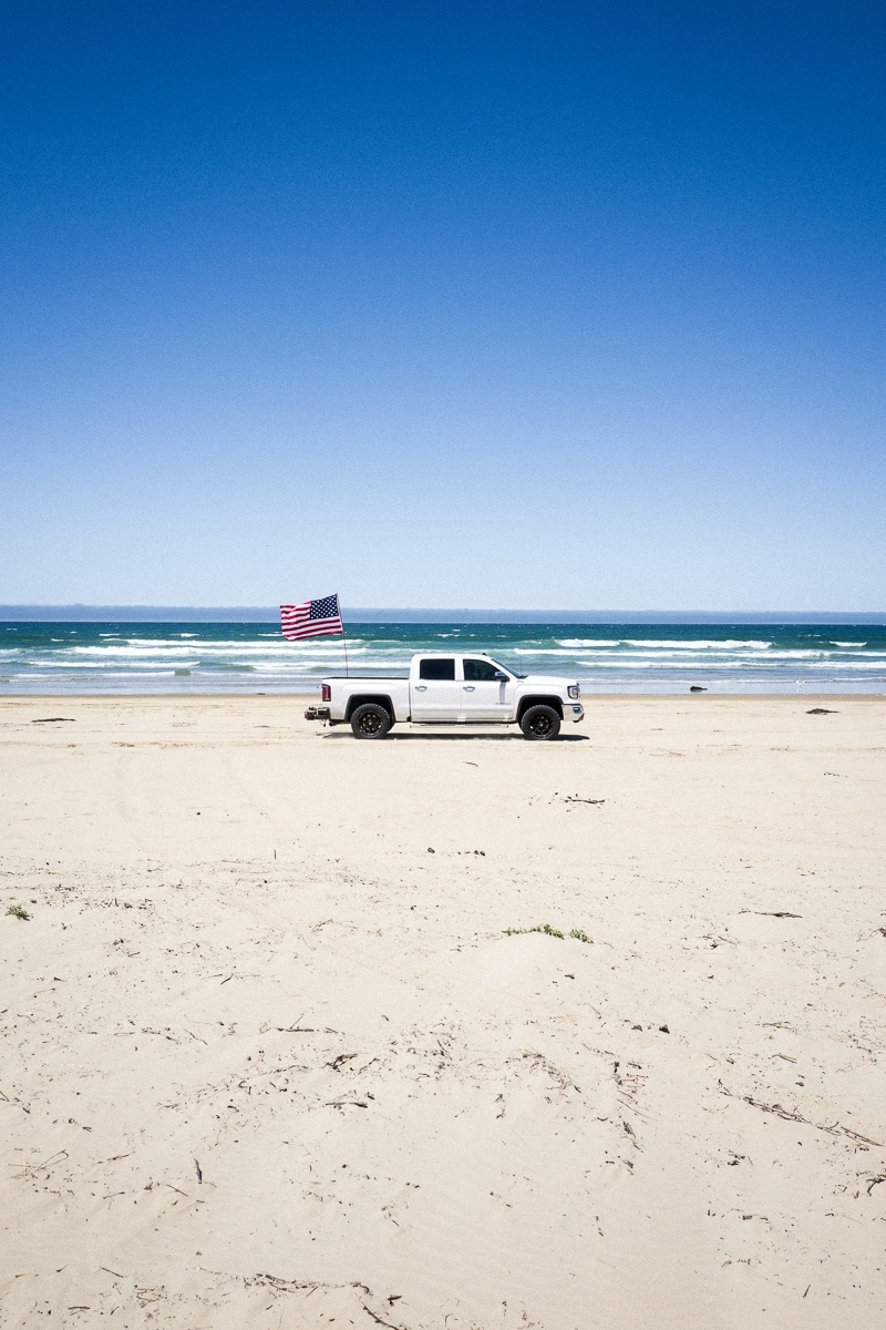 Amérique du Nord, Californie, Drapeau américain, Leica Q, Truck